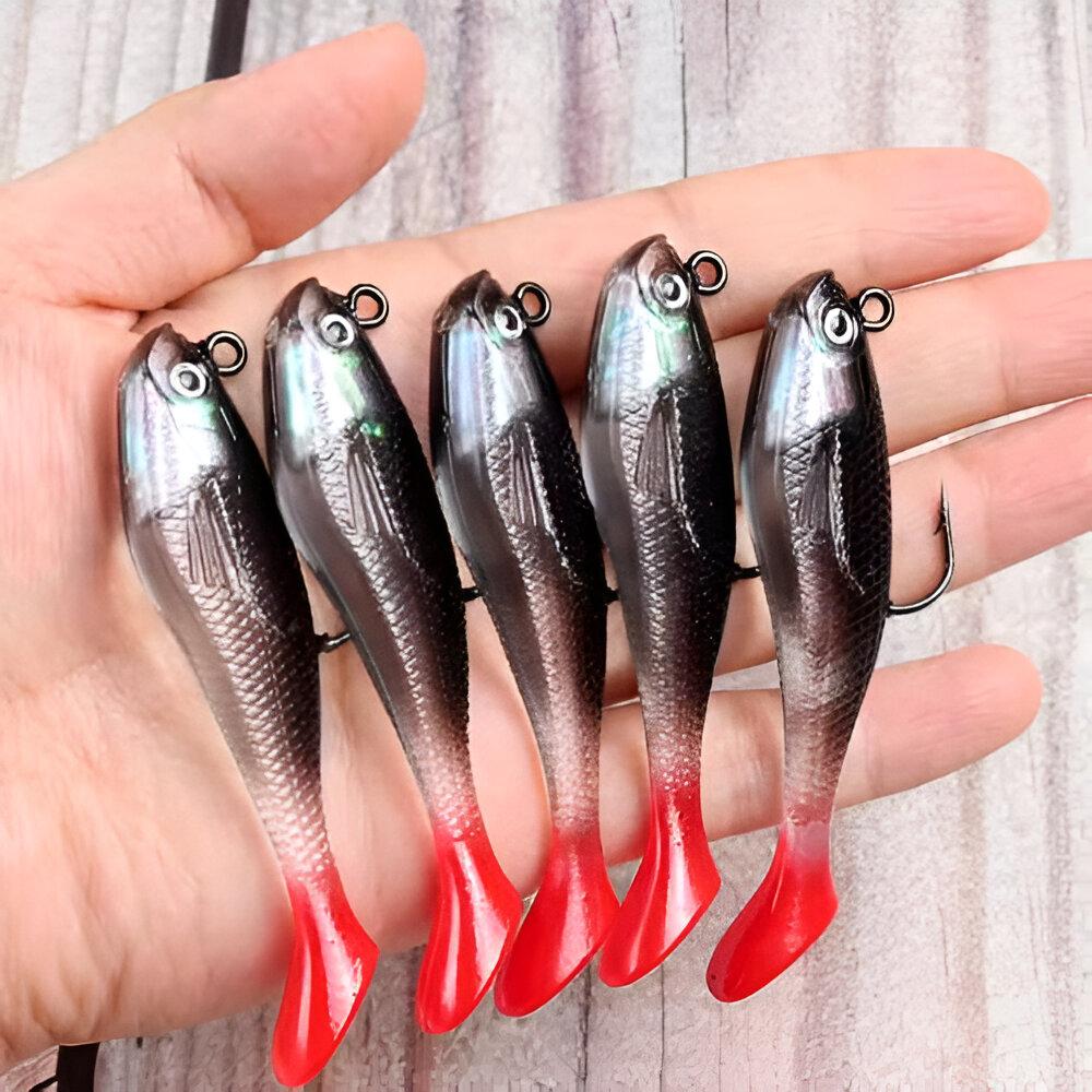Iscas De Sapo Topwater 5 Unidades - Silicone Macio Para Pesca